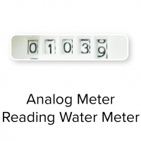 analog water meter reading