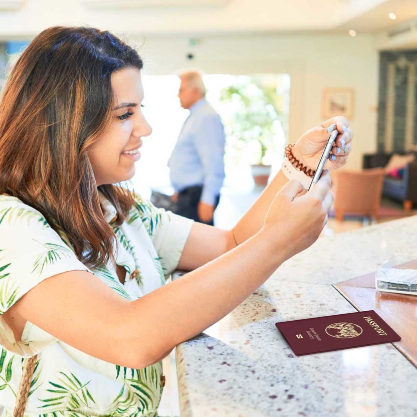 Identity verification for a hotel check-in experience from the future
