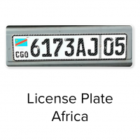 africa license plate