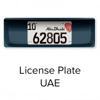 uae license plate