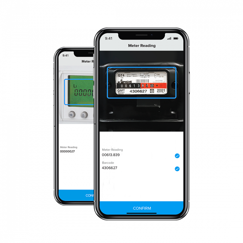 Smartphone mobile meter reading apps