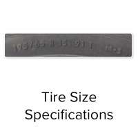 tire size on a tire sidewall