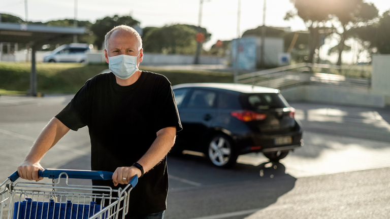 Man Shopping - coronavirus