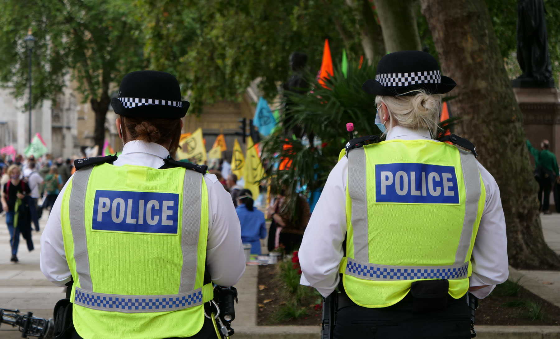 Police women in a street