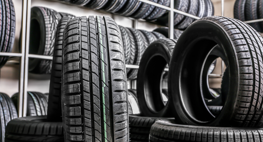 tires ready to be scanned with Tire scanner for automotive scan tools