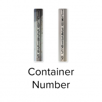 vertical container numbers