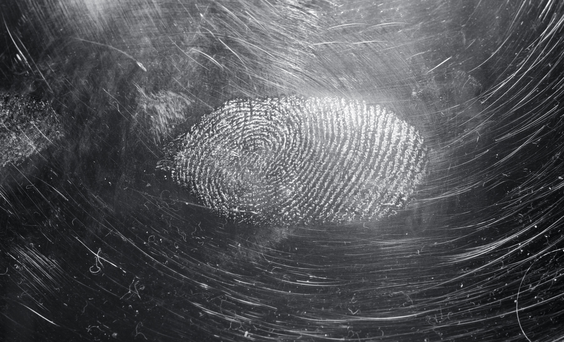finger print on glass