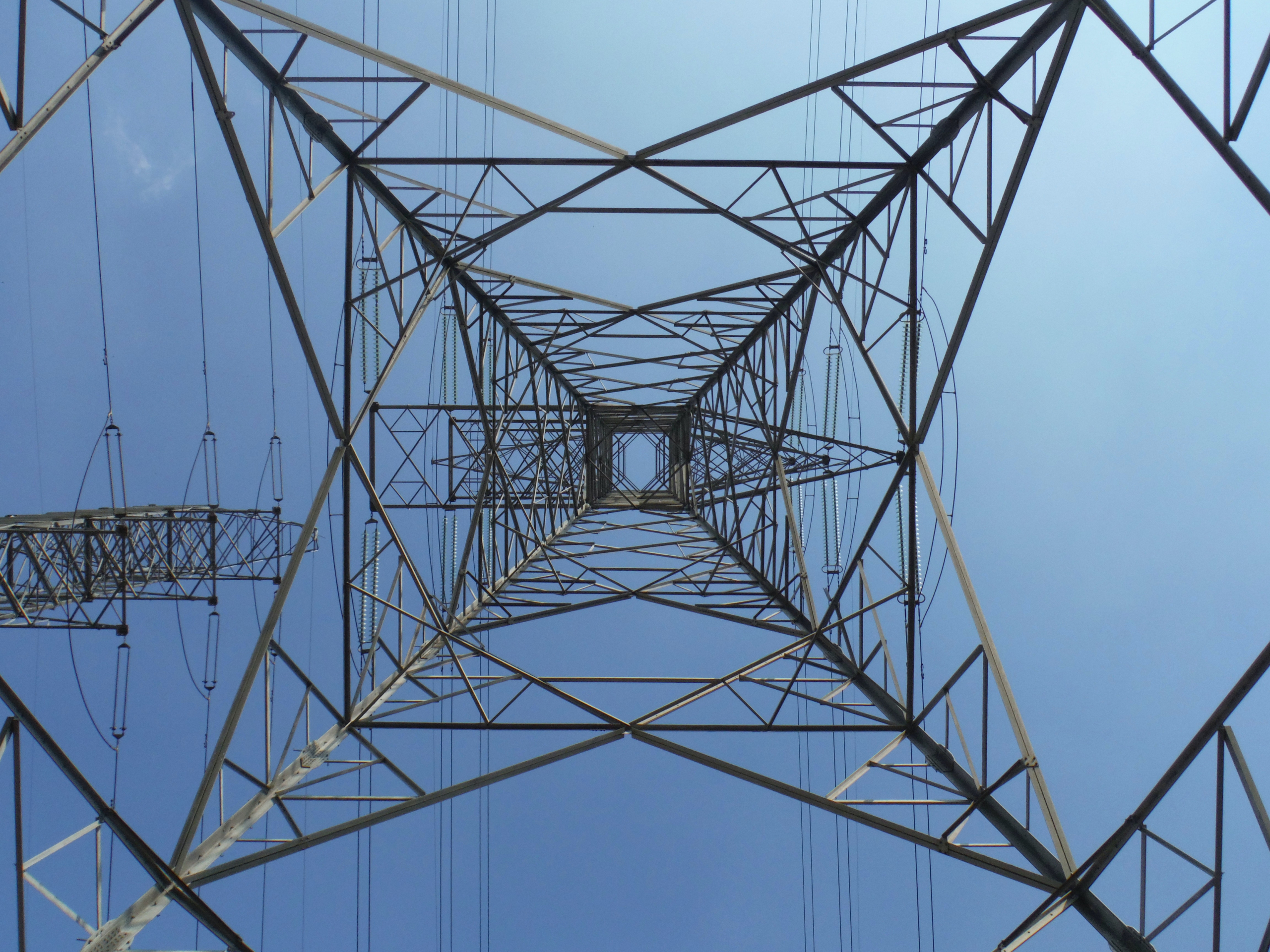 Power pole from below