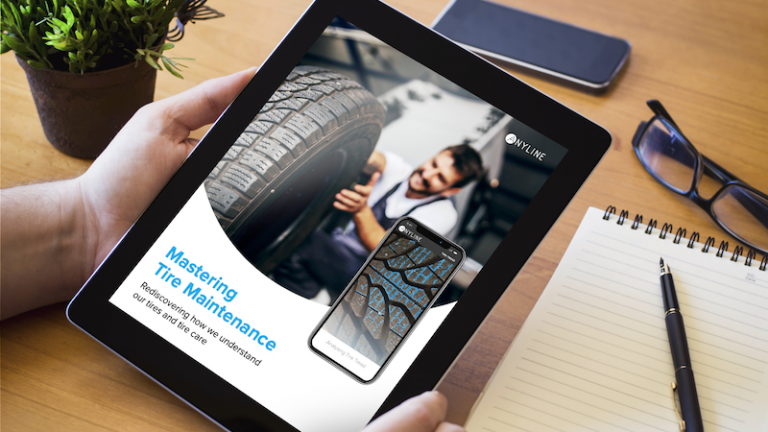 tire survey ebook on an ipad