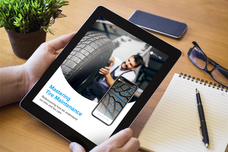 tire survey ebook on an ipad