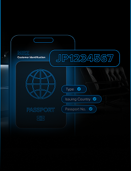 Digital illustration of a passport with scanned data