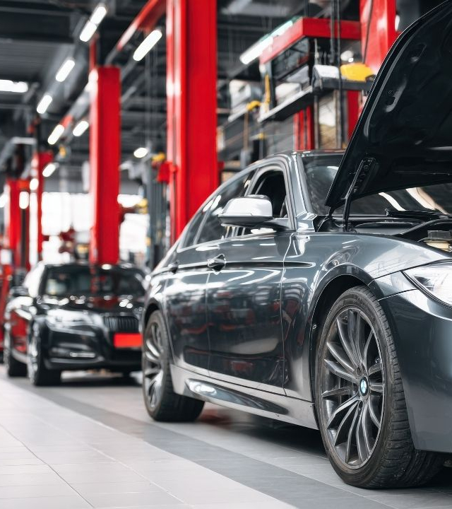 Car repair service lane